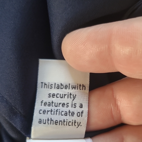 Diane Von Furstenberg Navy Silk Fleurette Caftan Dress - Size 4 - Picture 9 of 12